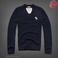 heren abercrombie and fitch v-hals truien donkere marineblauw Overhemd Amsterdam vocze429